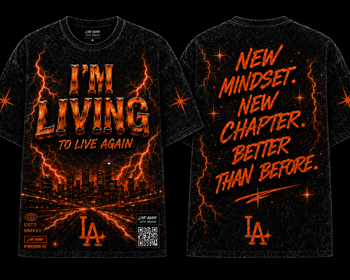 La orange energy T-shirts